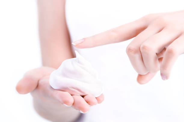 istock Daily care. Shaving foam 1203512416