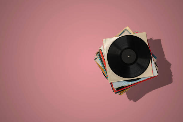 istock a stack of old vinyl discs, abstract retro music collection from the 80s, disco jazz blues sounds 1203512656