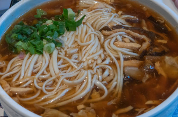 Noodles in hot and sour soup