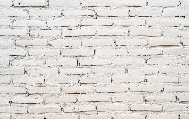 white brick wall. stock photo