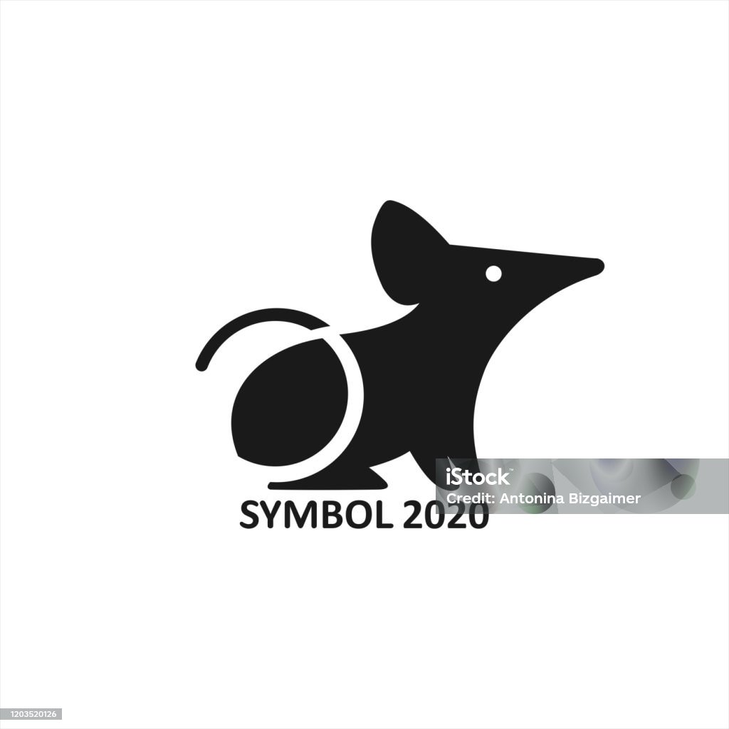 Hình Ảnh Cách Điệu Của Chuột Hoặc Chuột Biểu Tượng Thời Trang Đen ...