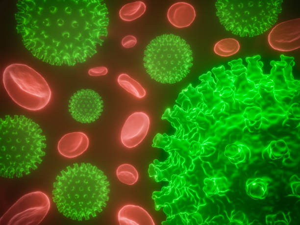 istock Coronavirus cells in human body. 1203520177