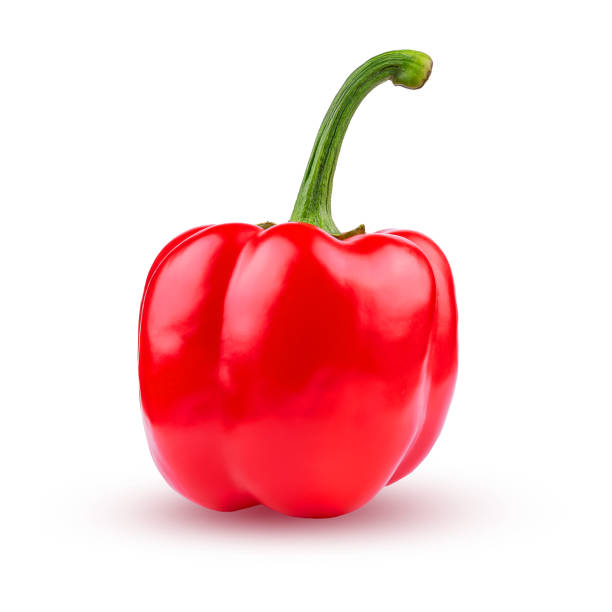 istock Red bell pepper. Isolated on a white background. Vegetables. 1203528582