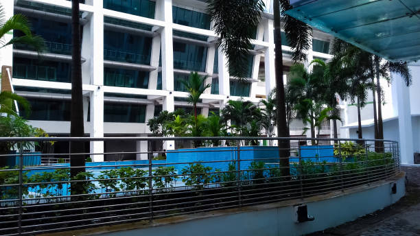 istock It is a building with a nice structure and design and glass windows 1203529042