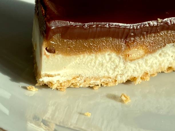 istock Vegan Peanutbutter Chocolate Caramel Cream cake 1203530239