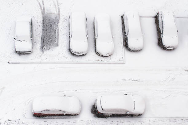 istock Cars under the snow 1203532565