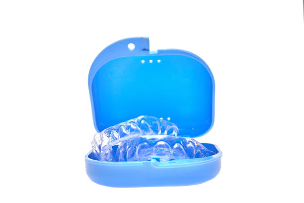 istock Individual dental trays for whitening in container 1203532638