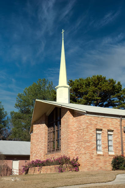 istock Modern Brick Church and Steeple 1203536586