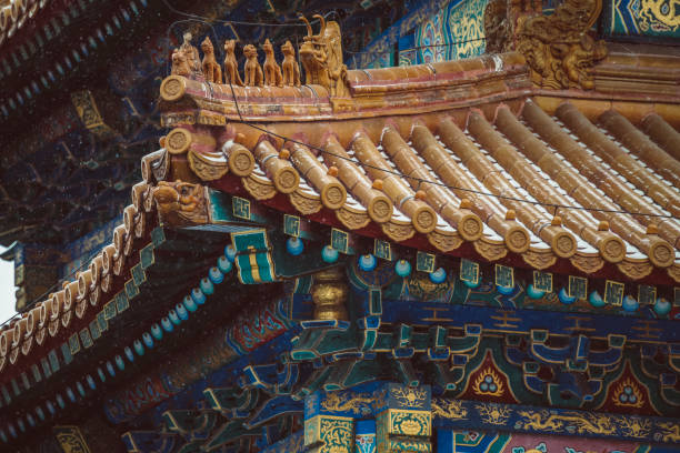 istock The Forbidden City with Snow- Beijing, China 1203537547