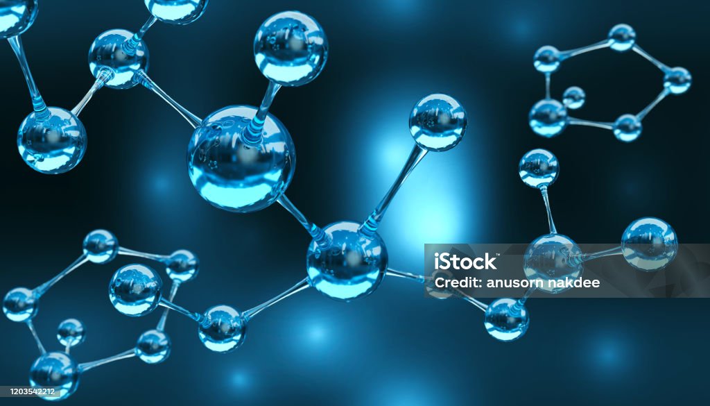 Science Background With Molecule Stock Photo - Download Image Now -  Mathematical Formula, Molecule, Science - iStock