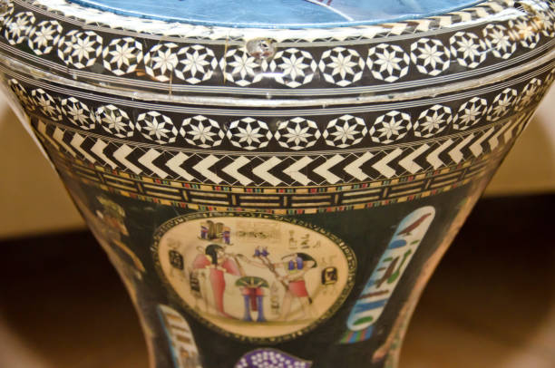istock a beautiful drum with graceful pattern for playing rhythm and tact and music 1203542326