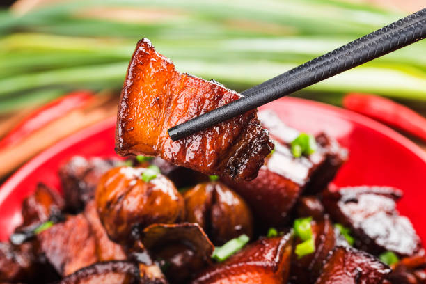 Chinese BBQ pork and spiced goose wings
