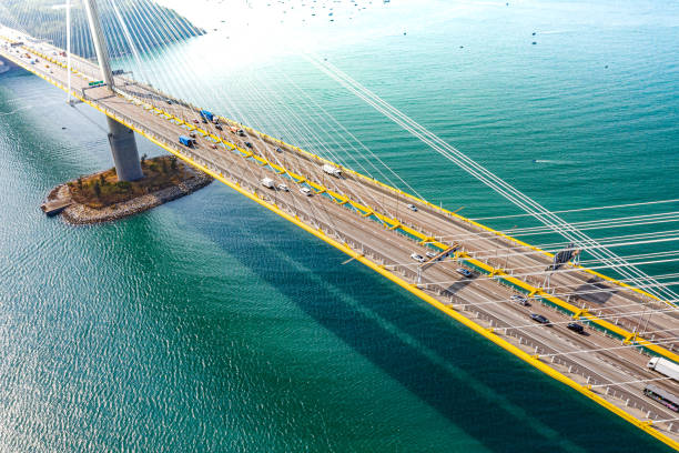 istock Ting Kau Bridge in Hong Kong 1203545283