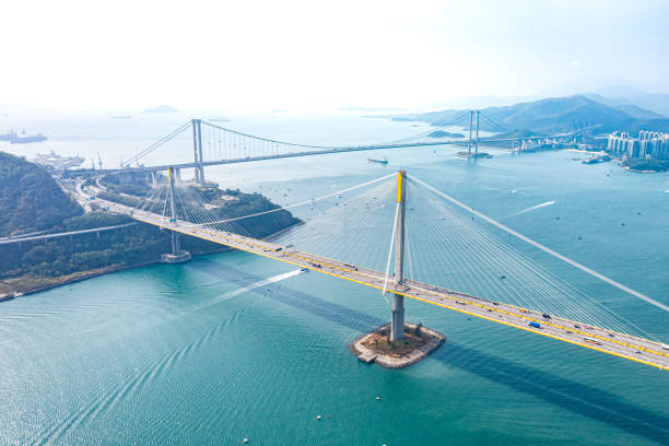 istock Ting Kau Bridge in Hong Kong 1203545300