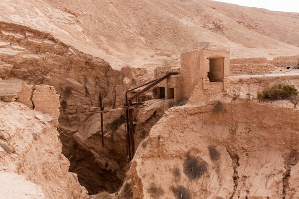 istock The abandoned and dilapidated surface water collecting and processing plant in Khafs Daghrah 1203550819
