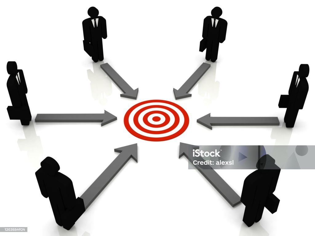 Competition Specific Target Competition Target Teamwork Business Strategy Career Stock Photo ...