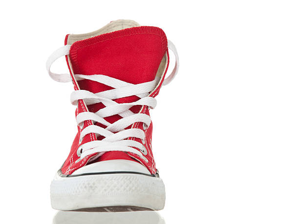 istock Vintage red shoe closeup 120355603