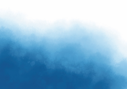 Blue watercolor brush strokes texture background with copy space