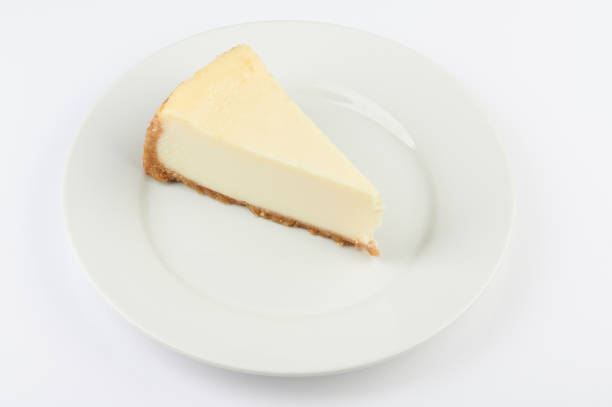 istock Piece of sweet cheese cake 1203559974