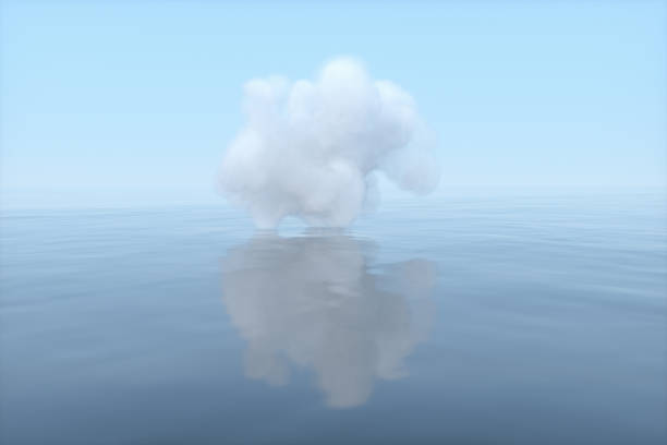 istock The cloud floating on the lake,peaceful scene,3d rendering 1203567958