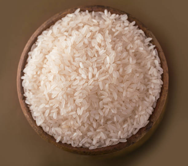 istock Bowl of rice top view. 1203571755