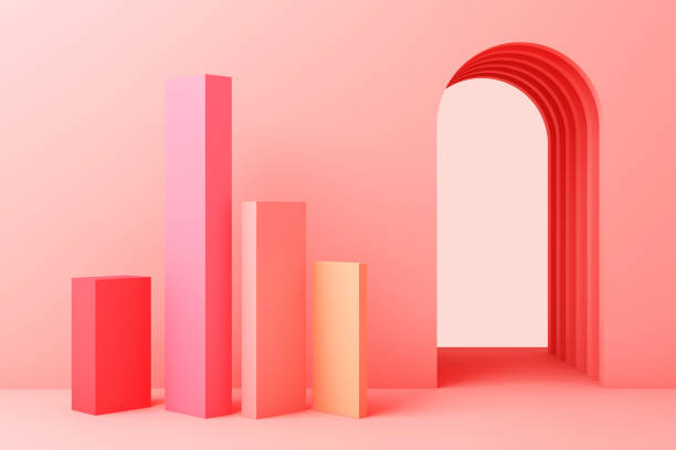 istock minimal abstract background abstract geometric shape group set pink pastel color 3d rendering 1203573729