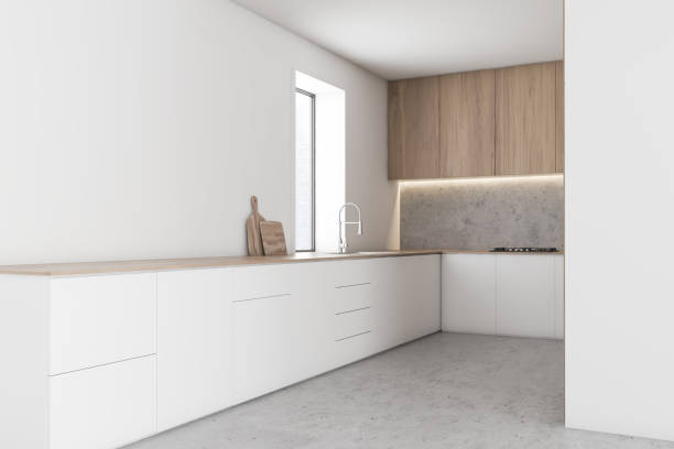 istock White and stone kitchen corner with countertops 1203577804