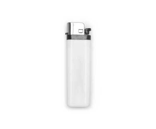 istock White plastic gas lighter isolated on white background with clipping path 1203580578