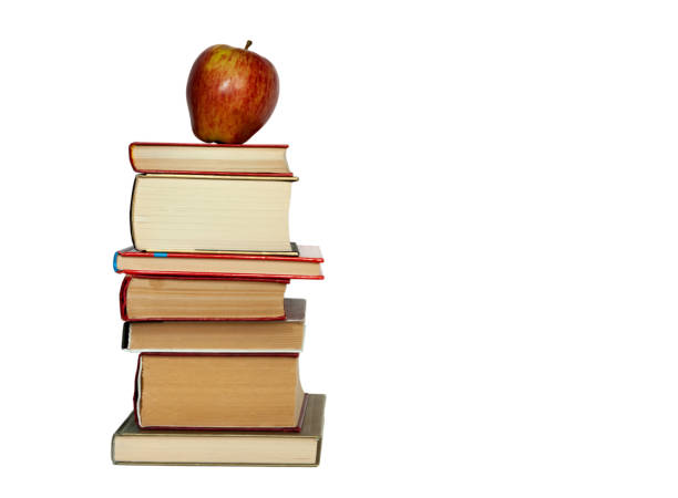istock Stack of books isolated on a white background, back to school education concept 1203581218
