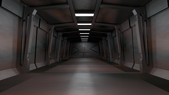 Space environment, ready for comp of your characters.3D rendering