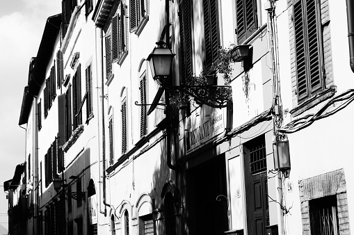 Häuserfassade in Lucca