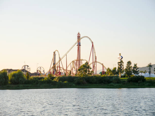 Copenhagen, Denmark - June 30, 2014: Odin Express in amusement park Tivoli Gardens in Copenhagen