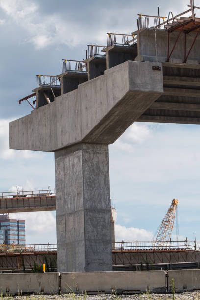 istock Vertical Shot Of Bridge Overpass Under Construction In Metro Atlanta 1203589691