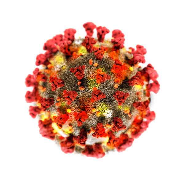 corona virus isolated corona virus isolated on white background 3d illutration severe acute respiratory syndrome stock pictures, royalty-free photos & images