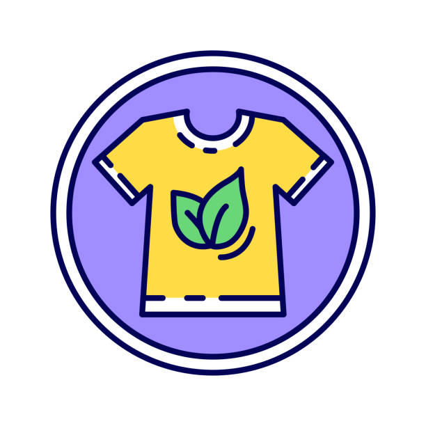 istock Global Organic Textile color line icon. World-wide recognized requirements that ensure organic status of textiles. Pictogram for web page, mobile app, promo. UI UX GUI design element. Editable stroke. 1203594954