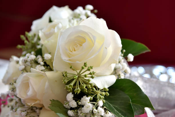 istock beautiful bouquet of delicate white roses 1203596511
