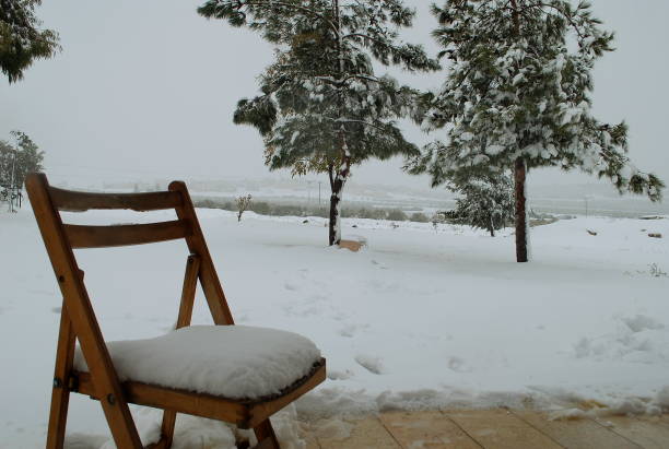 istock Snow accumulation in the Bethlehem countryside. 1203598770