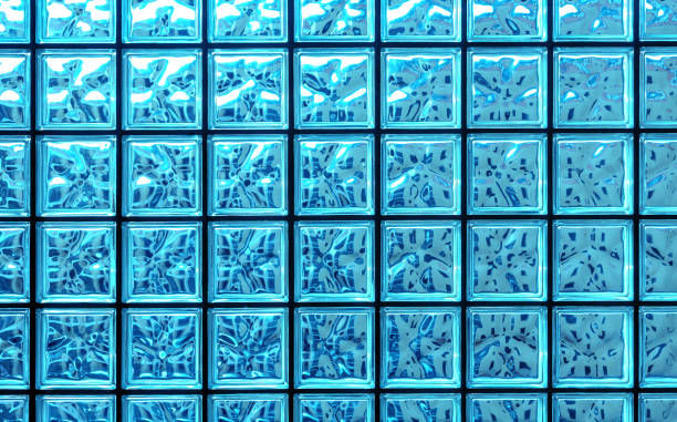 istock wall of blue glass blocks 1203600372