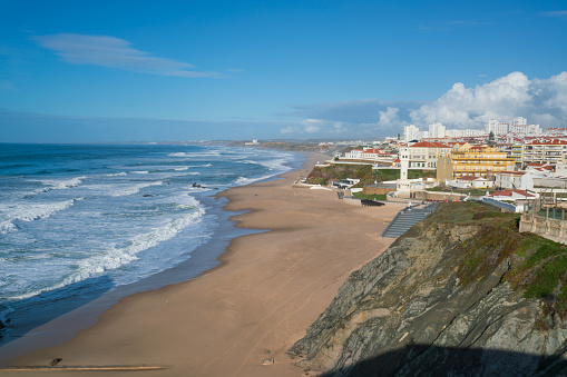Praia de Santa Cruz beach in Portugal