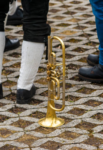 istock A trumpet stands on the floor 1203607958