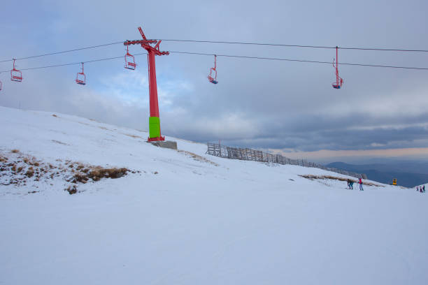 istock ski mountain resort in Romania, winter scene 1203611155