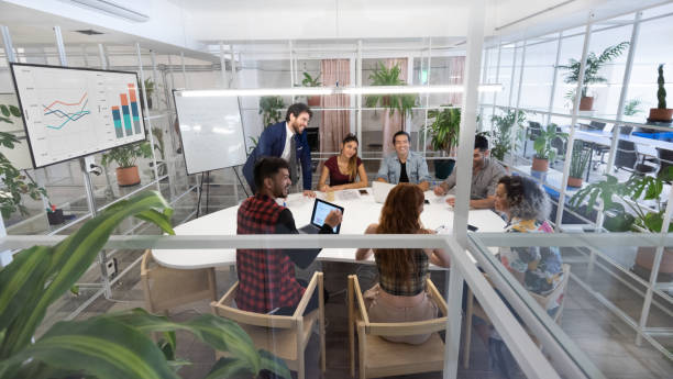 istock Multi ethnic business team meeting 1203616365