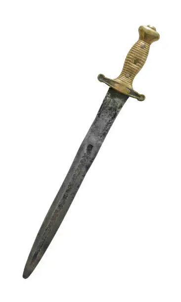Photo of Isolated Medieval Dagger Or Sword