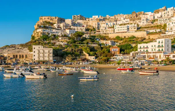 Photo of Late afternoon view in Peschici, beautiful village in the Gargano region of Puglia (Apulia), Italy.