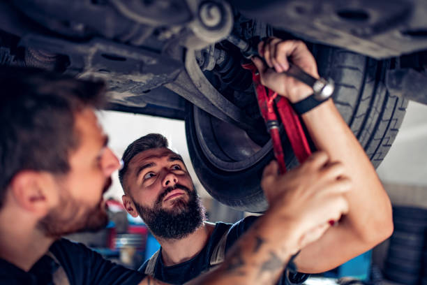 istock Auto car repair service center 1203621918