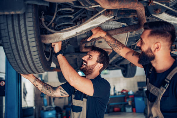 istock Auto car repair service center 1203622083