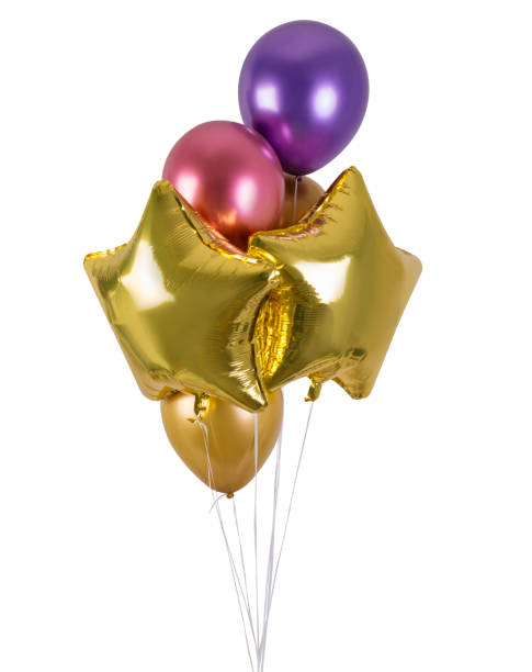 istock A bunch of multi-colored metallized balloons 1203622527