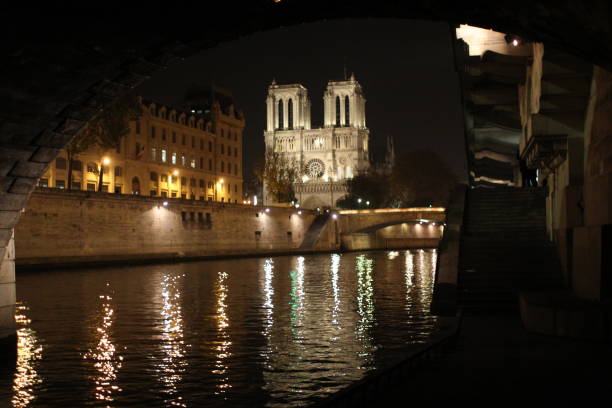 istock Notre-Dame and Seine River at Night 1203622685