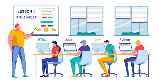 3,100+ Computer Coding Student Stock Illustrations, Royalty-Free Vector ...