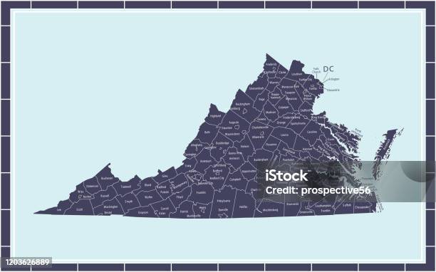 Virginia Counties Map Printable Stock Illustration - Download Image Now - Yorktown, Virginia - US State, Map - iStock virginia-counties-map-printable-stock-illustration-download-image-now-yorktown-virginia-us-state-map-istock